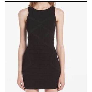 Maje Denier Bodycon Bandage Dress Black S